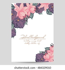 Abstract flower background with place for your text