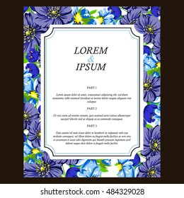 Abstract flower background with place for your text
