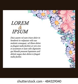 Abstract flower background with place for your text