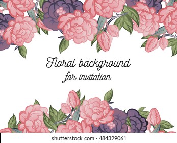 Abstract flower background with place for your text