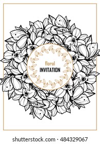 Abstract flower background with place for your text