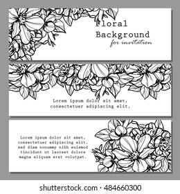 Abstract flower background with place for your text