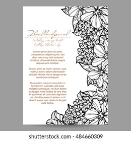 Abstract flower background with place for your text