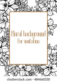 Abstract flower background with place for your text