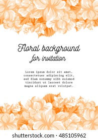 Abstract flower background with place for your text