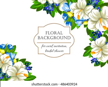 Abstract flower background with place for your text
