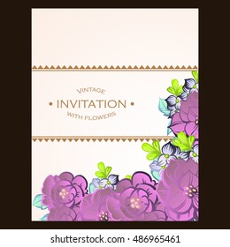 Abstract flower background with place for your text