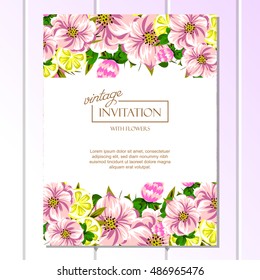 Abstract flower background with place for your text