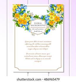 Abstract flower background with place for your text
