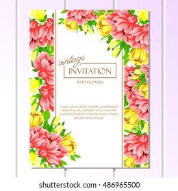 Abstract flower background with place for your text