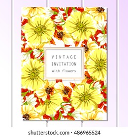 Abstract flower background with place for your text