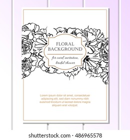Abstract flower background with place for your text