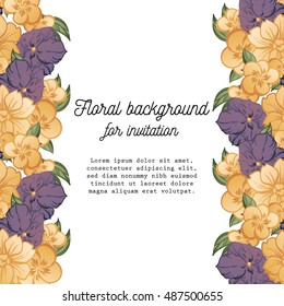 Abstract flower background with place for your text
