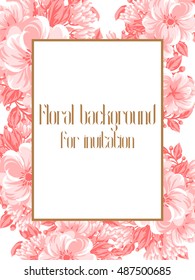 Abstract flower background with place for your text