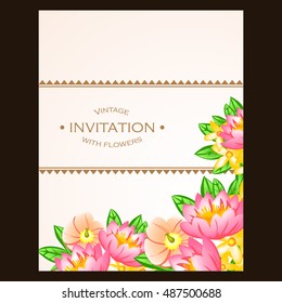 Abstract flower background with place for your text