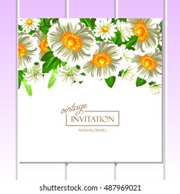 Abstract flower background with place for your text