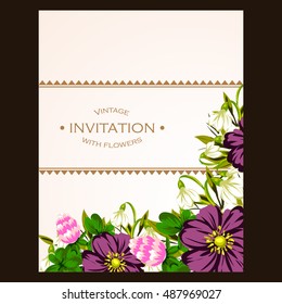 Abstract flower background with place for your text