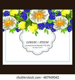 Abstract flower background with place for your text