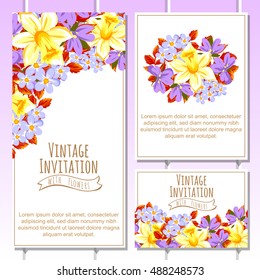 Abstract flower background with place for your text