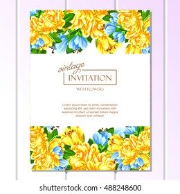 Abstract flower background with place for your text