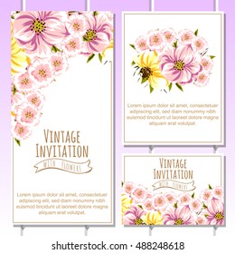 Abstract flower background with place for your text