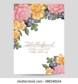 Abstract flower background with place for your text