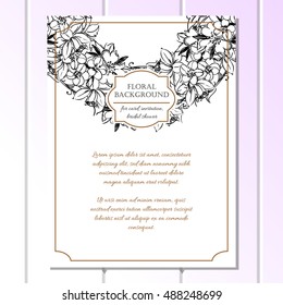 Abstract flower background with place for your text