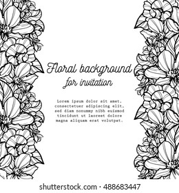 Abstract flower background with place for your text