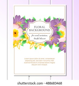 Abstract flower background with place for your text