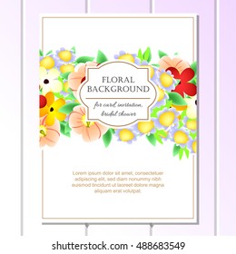 Abstract flower background with place for your text