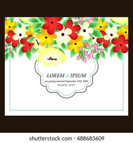 Abstract flower background with place for your text