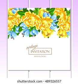 Abstract flower background with place for your text