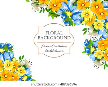 Abstract flower background with place for your text