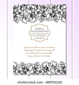 Abstract flower background with place for your text