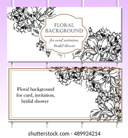 Abstract flower background with place for your text