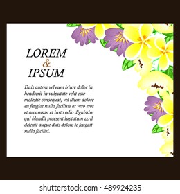 Abstract flower background with place for your text