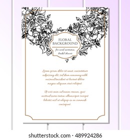 Abstract flower background with place for your text