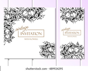 Abstract flower background with place for your text
