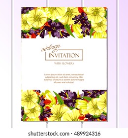 Abstract flower background with place for your text