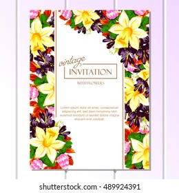 Abstract flower background with place for your text