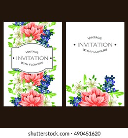 Abstract flower background with place for your text