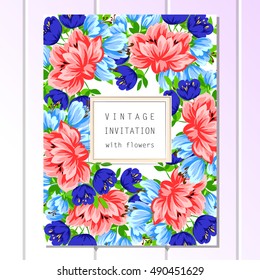 Abstract flower background with place for your text
