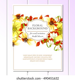 Abstract flower background with place for your text