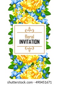 Abstract flower background with place for your text