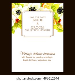 Abstract flower background with place for your text
