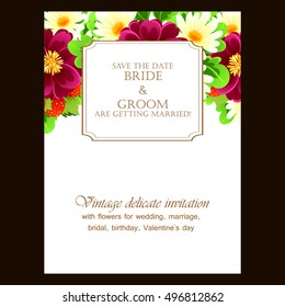 Abstract flower background with place for your text
