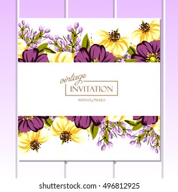 Abstract flower background with place for your text