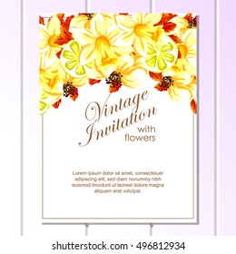 Abstract flower background with place for your text