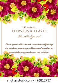 Abstract flower background with place for your text