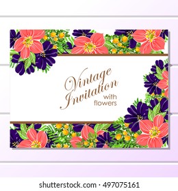 Abstract flower background with place for your text